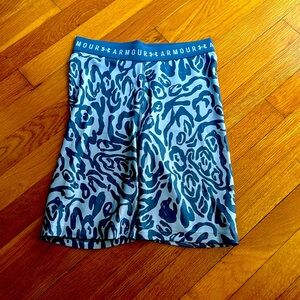 Light Blue Under Armour Biker Shorts! Excellent condition!